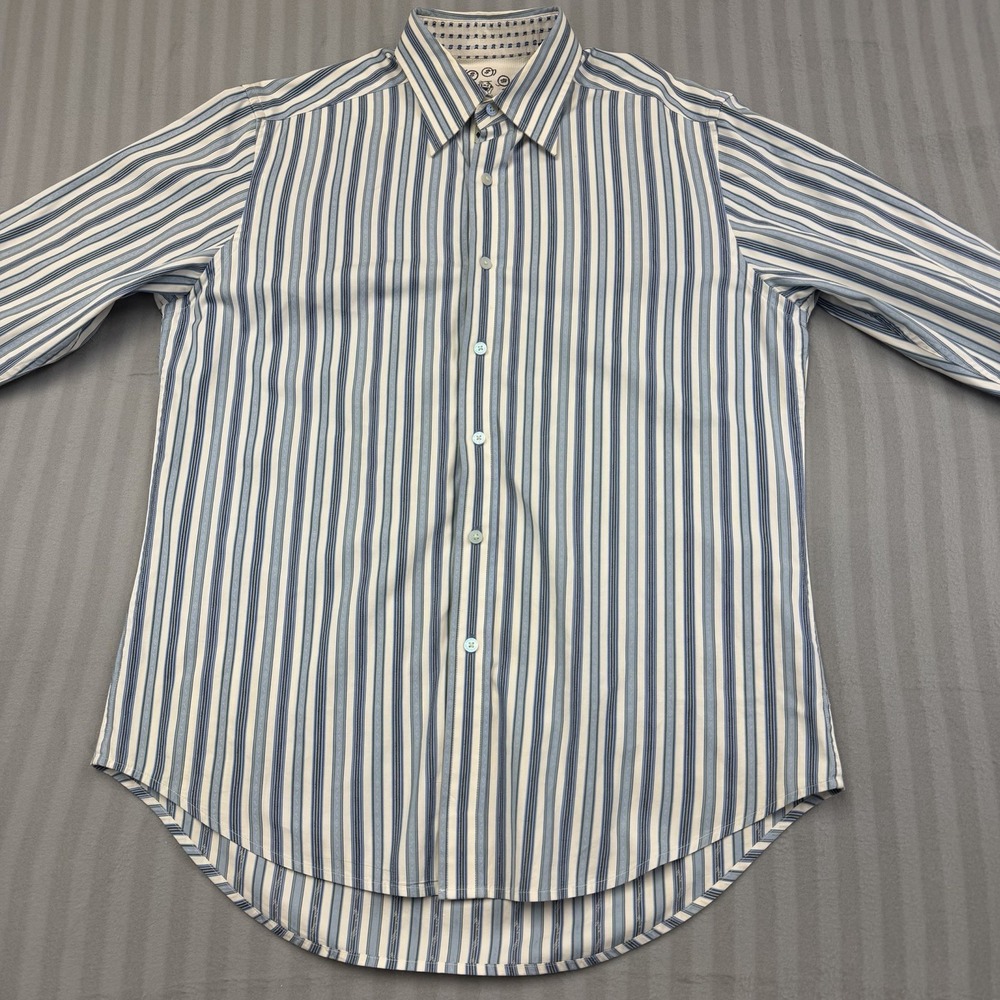 Robert Graham Shirt Mens Medium Long sleeve Multicolor Striped